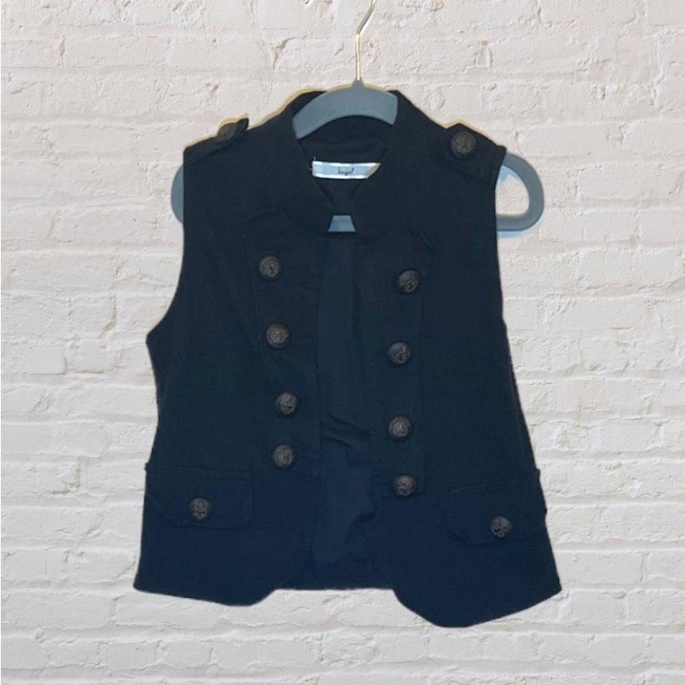 Hazel Open-Front Button Vest​